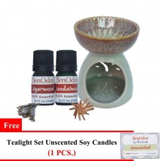 Essential Oil Burner Set (Luxurious Woodsy)